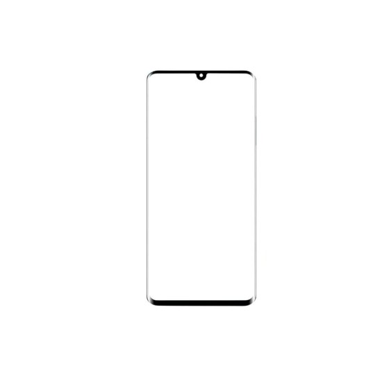 FRONT GLASS/LENS WITH OCA BLACK HUAWEI P30 PRO 